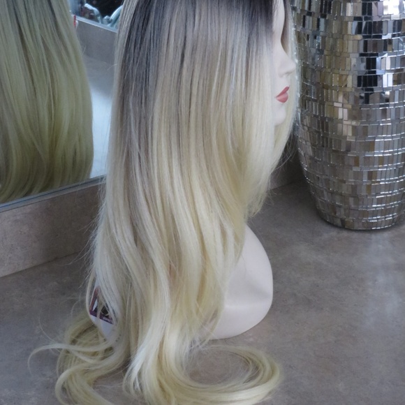 Lace Front Dk.Brown Blonde Long Layered Wig SOLD - Picture 6 of 6